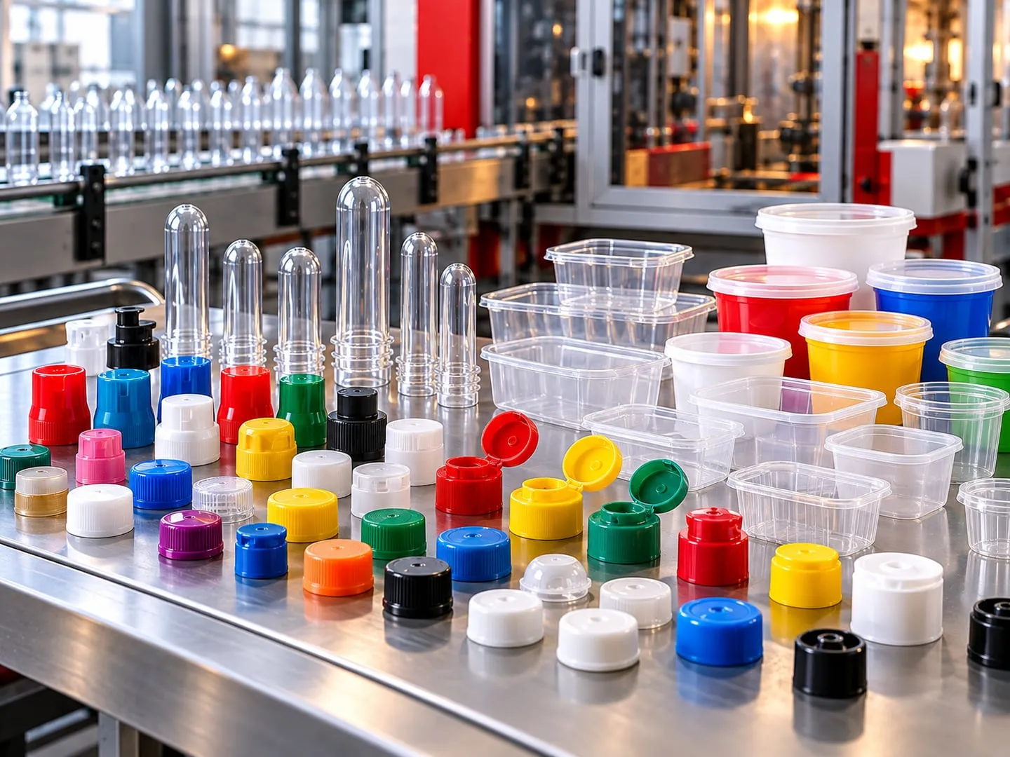 Injection-moulded fmcg packaging components