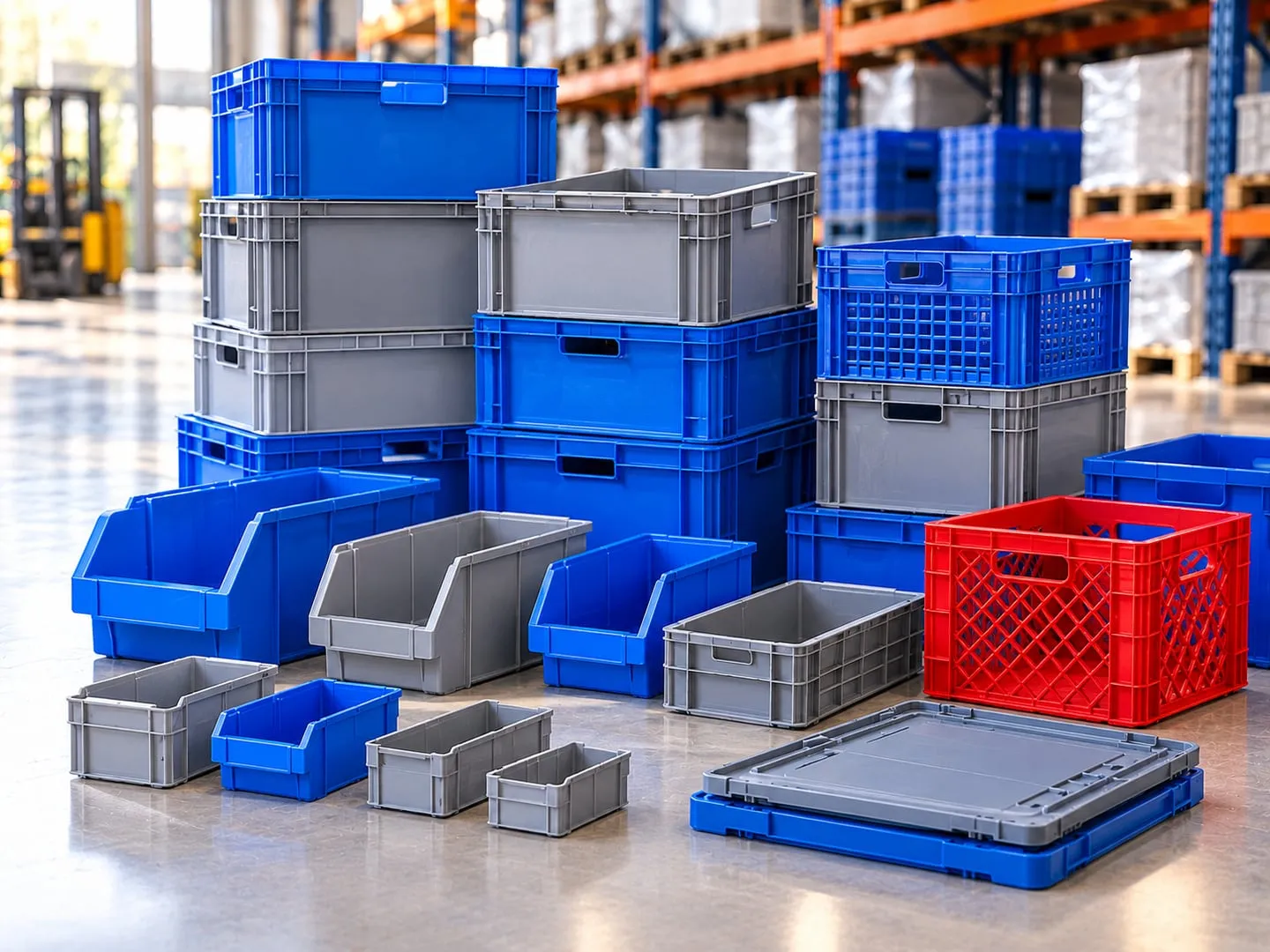 Injection-moulded material handling components