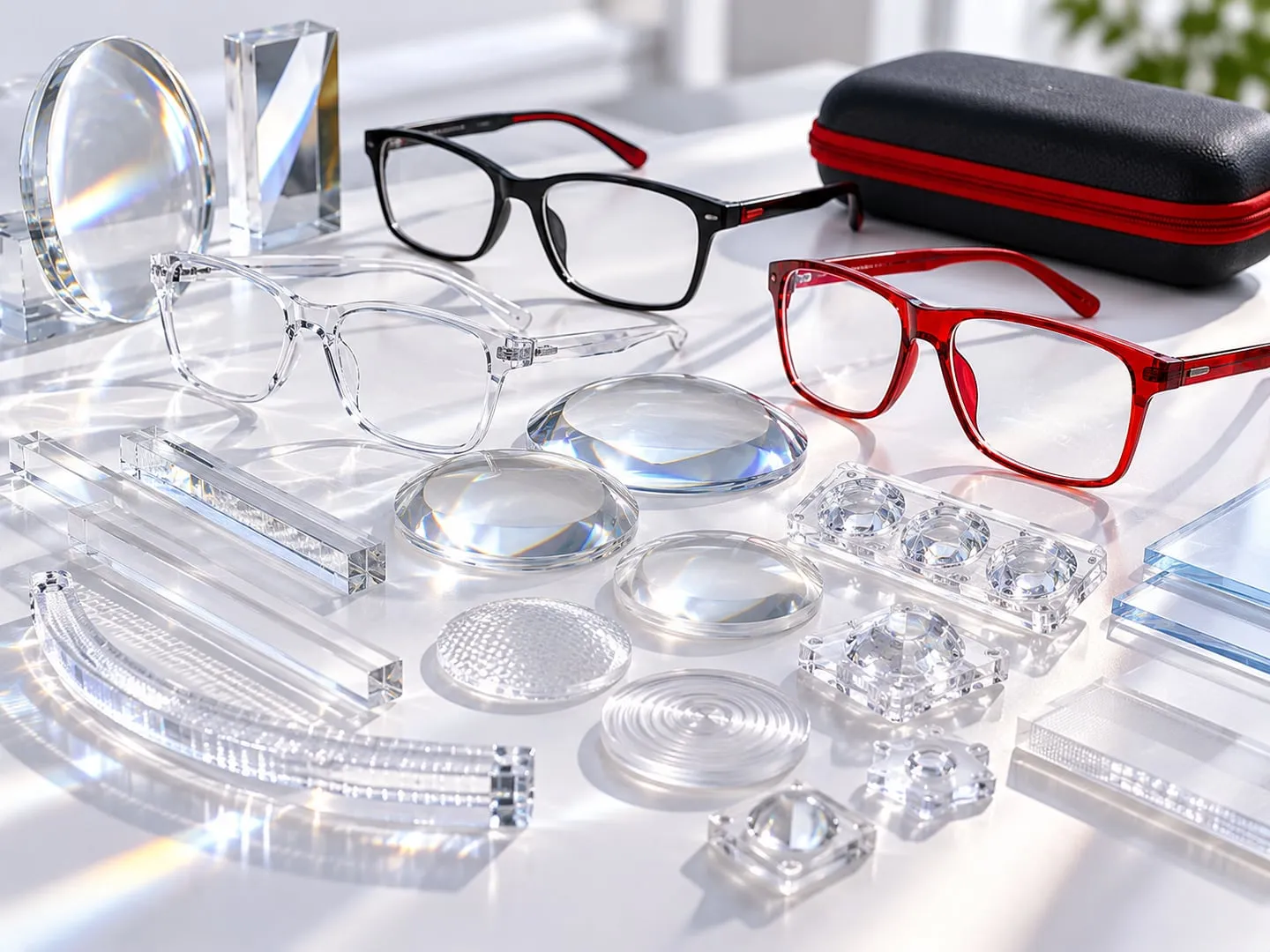 Injection-moulded optical components