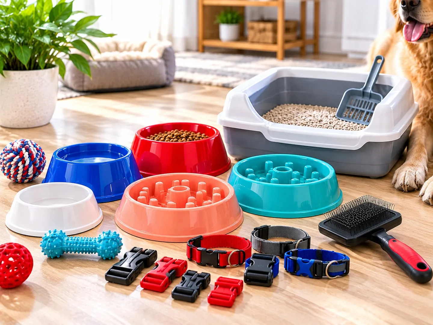 Injection-moulded pet care components
