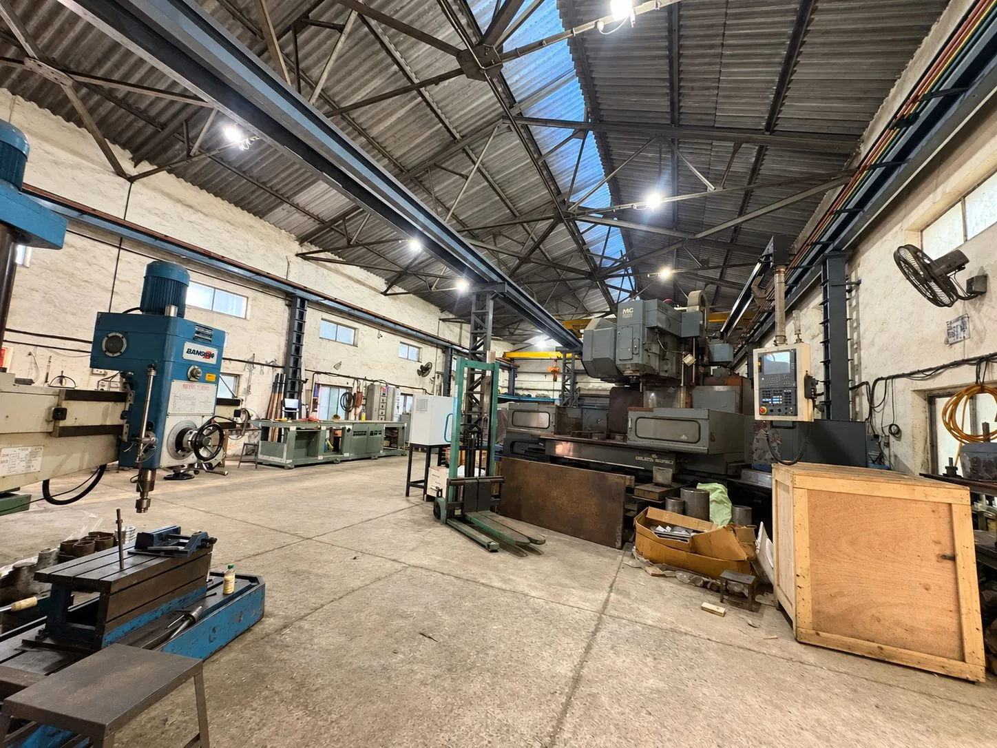 Machine tools on the shop floor of the Pratishna manufacturing facility in Mumbai